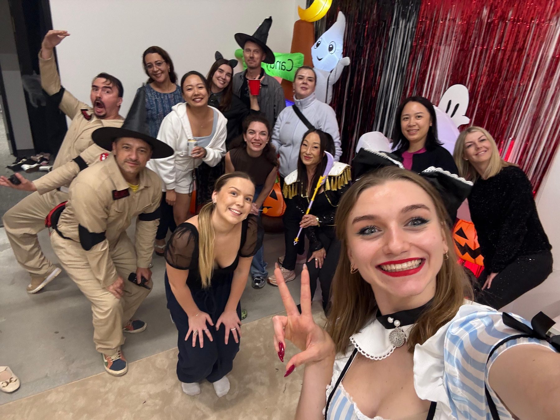 Club Halloween party with parents